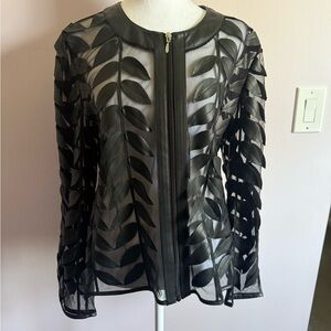Bagatelle Black Sheer Leather Jacket